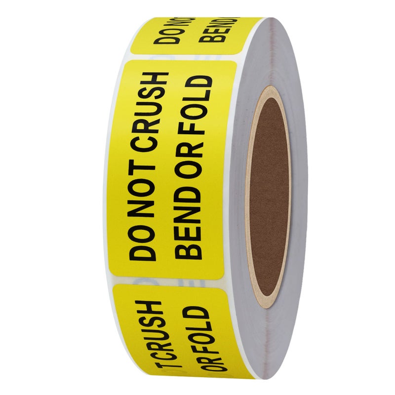 Hybsk 1x2 inch DO NOT Crush Bend OR FOLD Warning Shipping Stickers Self Adhesive Labels - Image 4